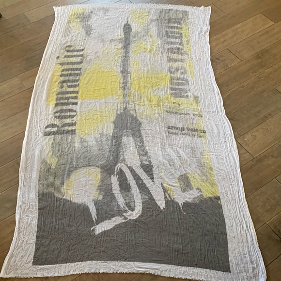 ✨Paris Romantic/Nostaglic🇫🇷✨Large cotton scarf - Picture 2 of 10